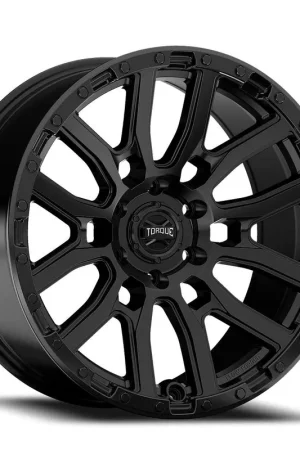 Torque Tw401R Canyon Wheel 17x8.5 5x127 Satin Black -12mm - FREE T-SHIRT INCLUDED! Best Seller
