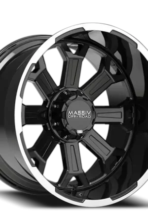 Massiv Off-Road Or2 Wheel 20x10 5x127 & 5x139.7 Gloss Black -18mm - FREE T-SHIRT INCLUDED! Crafted