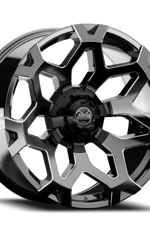 Torque Tw423C Stance Wheel 20x9 8x170 Gloss Black w/ Milled Spokes 0mm - FREE T-SHIRT INCLUDED! New Release