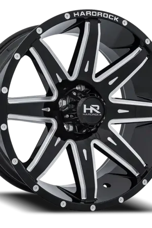 Hardrock Offroad Painkiller Xposed Wheel 20x12 5x150 Gloss Black Milled -44mm Premium