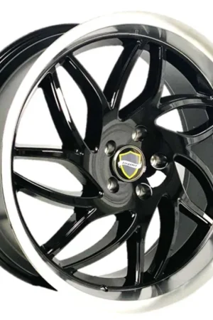 Money Back Guarantee Elegance Magic Wheel 24x10 6x139.7 Gloss Black Machined 24mm - FREE T-SHIRT INCLUDED!