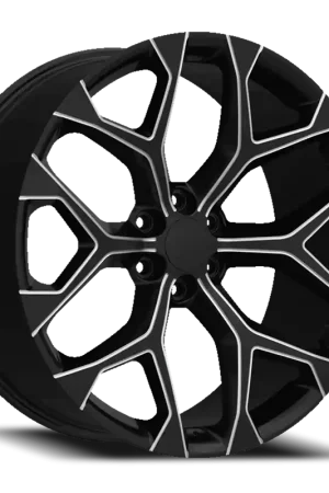 Original Replica 348 Wheel 22x9.5 6x139.7 Black And Milled 30mm