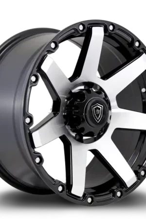 Exclusive Offer White Diamond W2804 Wheel 15x8 5x127 Black Machined -10mm - FREE T-SHIRT INCLUDED!