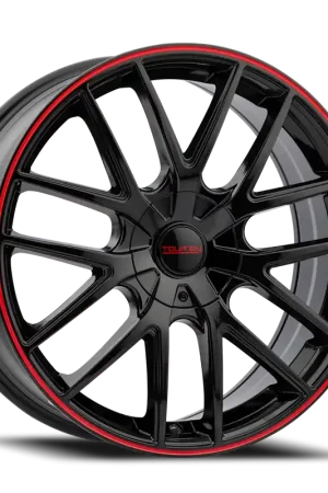 Touren Tr60 Wheel 16x7 4x100 & 4x114.3 Gloss Black With Red Ring 42mm Hot Deal