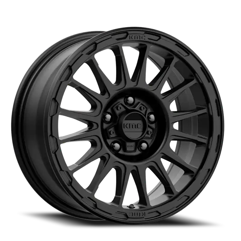 Buy Direct Kmc Km542 Impact Wheel 17x8 5x127 Satin Black 35mm - FREE T-SHIRT INCLUDED!