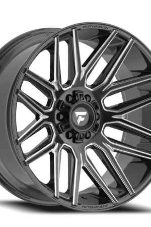 Fan Favorite Fittipaldi Offroad Fa14Bm Wheel 20x10 8x180 Gloss Black Milled -19mm - FREE T-SHIRT INCLUDED!