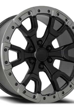 Factory Reproductions Fr 99 - Ford Bronco Raptor Replica Wheels Wheel 17x9 6x139.7 Satin Black Face With Carbon Gray Ring 18mm - FREE T-SHIRT INCLUDED! Direct From Manufacturer