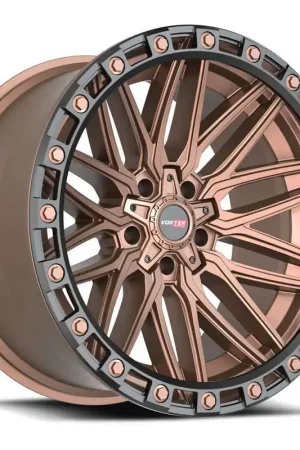 Save Now Vortek Vrt-608 Wheel 20x12 5x127 & 5x139.7 Matte Bronze With Black Bead Ring -44mm