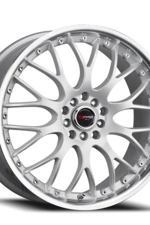 Fresh Stock Drag Dr19 Wheel 18x7.5 5x108 & 5x115 Silver w/ Machined Lip 42mm