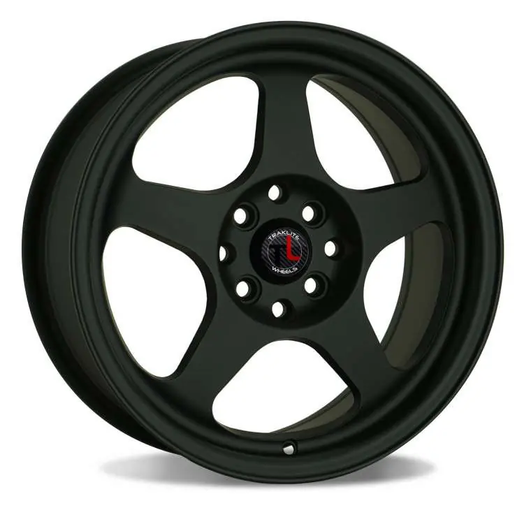 Big Sale Traklite Burn Wheel 15x8 4x100 Matte Black 20mm - FREE T-SHIRT INCLUDED!