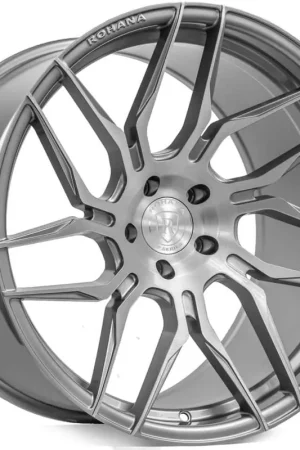 Handmade Rohana Rfx7 Wheel 20x10.5 5x114.3 Brushed Titanium 38mm - FREE T-SHIRT INCLUDED!