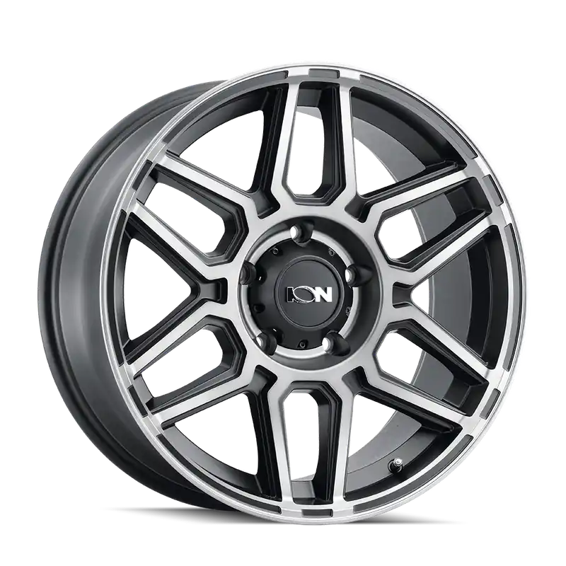 Ion 146 Wheel 17x9 8x170 Matte Black Machined With Dark Tint 0mm Low Price