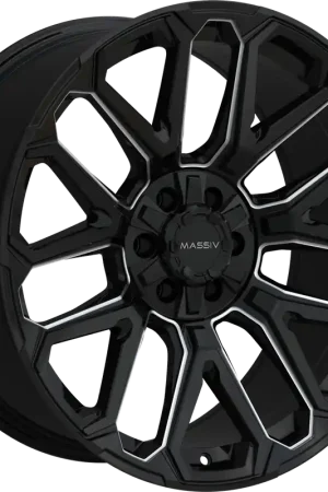 New Arrival Massiv Off-Road Or5 Wheel 17x9 6x135 & 6x139.7 Black Milled -12mm