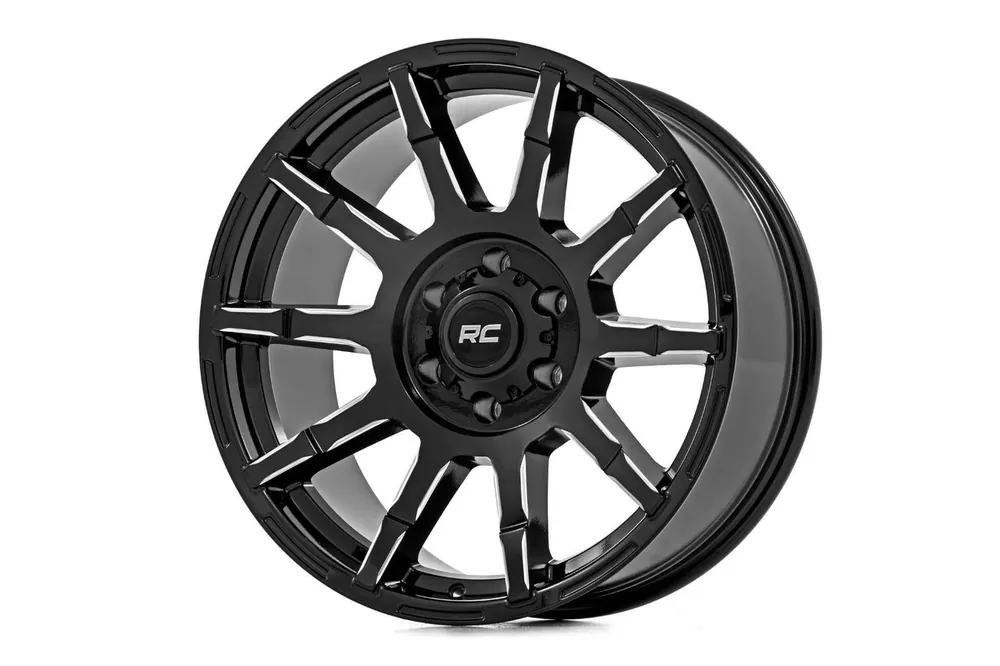 Rough Country 83 Series Wheel 20x9 6x139.7 Gloss Black -12mm 83200912 - FREE T-SHIRT INCLUDED! Free Shipping