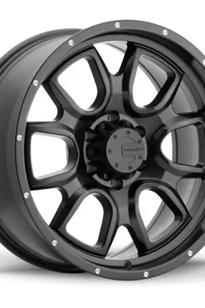 Mamba 591B M19 Wheel 18x9 5x127 Matte Black -6mm Fast Shipping