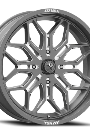 Sale Msa Offroad M47 Sniper Atv Utv Wheel 22x7 4x156 Gunmetal Milled 10mm