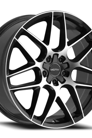 High Quality Motiv 435Mb Foil Wheel 18x8 5x114.3 & 5x120 Black Machined 42mm