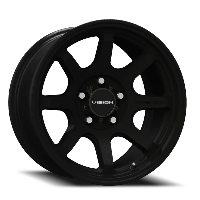 Vision Flow 351 Wheel 16x8 5x127 Satin Black 0mm Today Only