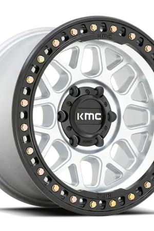 Kmc Km549 Grs Wheel 18x9 6x139.7 Machined With Satin Black Lip 18mm - FREE T-SHIRT INCLUDED! High Quality
