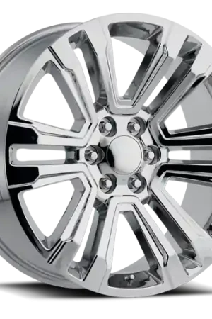 Factory Reproductions Fr 72 - Escalade Replica Wheels Wheel 24x10 6x139.7 Chrome 30mm - FREE T-SHIRT INCLUDED! Money Back Guarantee