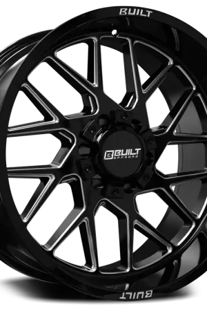 Built Off-Road Bto-3 Wheel 20x9 8x180 Gloss Black Milled 0mm - FREE T-SHIRT INCLUDED! Original