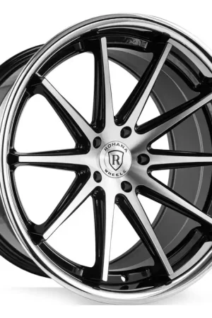 Place Order Rohana Rfc10 Wheel 20x11 5x120 Machine Black w/ Chrome Lip 40mm - FREE T-SHIRT INCLUDED!