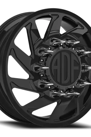 Adf Contractor Left Dually Wheel 20x8.25 8x170 Gloss Black 144mm - MINIMUM PURCHASE OF 4 - FREE T-SHIRT INCLUDED! Special Offer