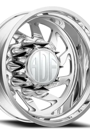 Adf Contractor Left Dually Wheel 24x8.25 8x210 Polished -167mm - MINIMUM PURCHASE OF 4 - FREE T-SHIRT INCLUDED! Direct From Factory