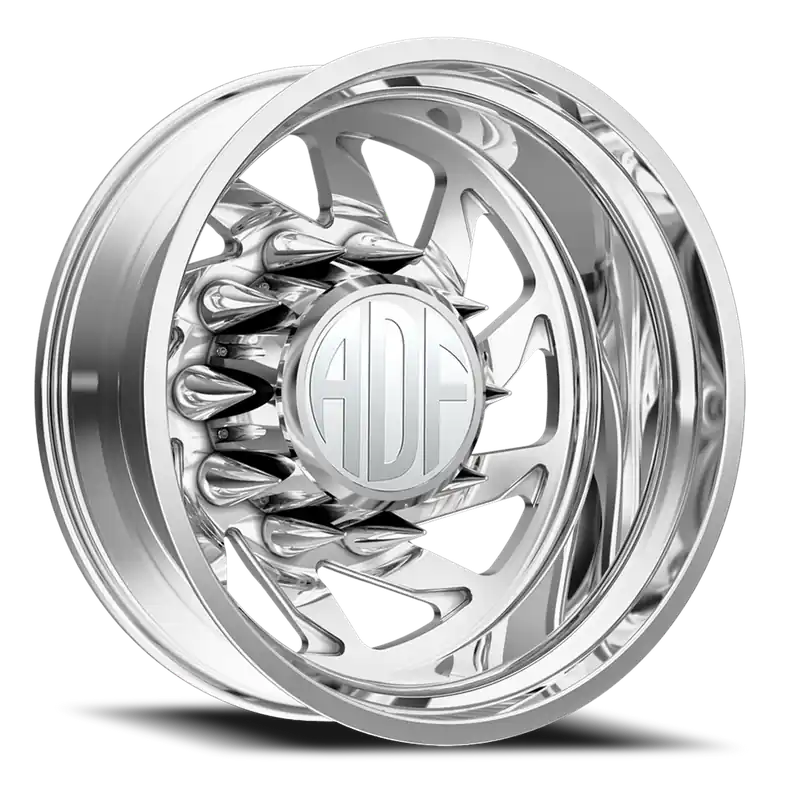Adf Contractor Left Dually Wheel 24x8.25 8x210 Polished -167mm - MINIMUM PURCHASE OF 4 - FREE T-SHIRT INCLUDED! Direct From Factory