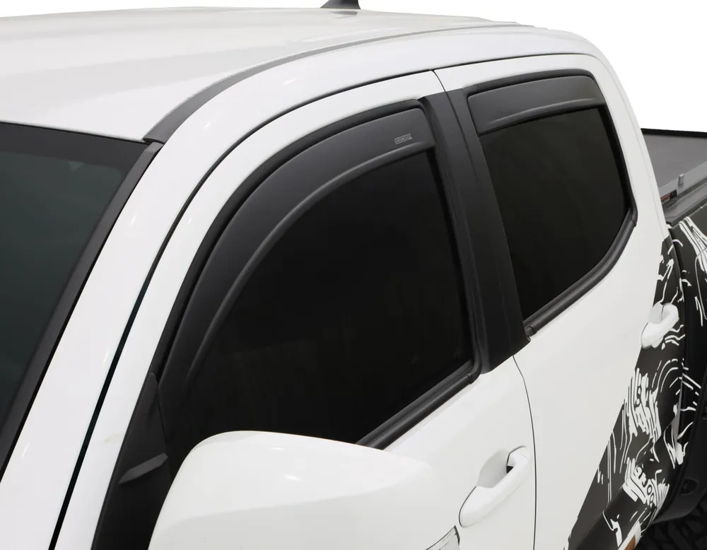 Original Husky Liners Low Profile Ventvisor Deflector; Matte Black; Outside Mount; 4 pc BBVR 2857015