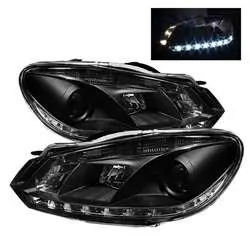 Wholesale Spyder Projector Headlights - DRL - Black FCLH 5012111