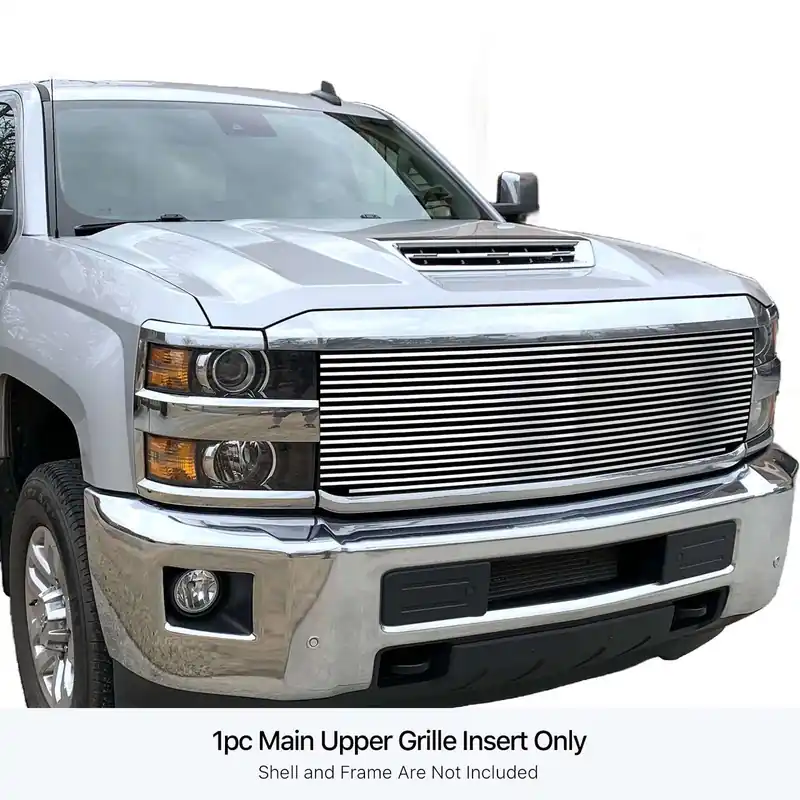 APS Polished Stainless Steel Billet Grille APS GR03HFC33S Exclusive