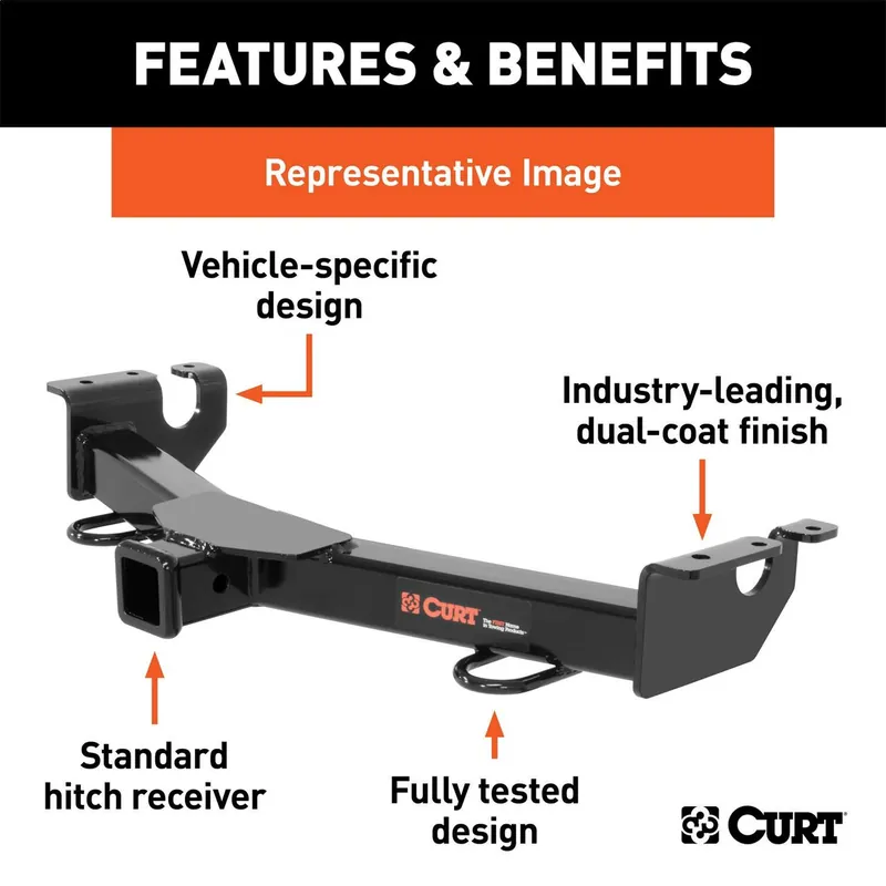 Curt 31012 Class III Mount Receiver Hitch | Cadillac Escalade EXT ESV Free Delivery