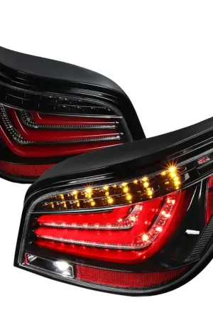 Exclusive Offer Spec-D Black Clear LED Tail Lights SPE LT-E6008BKLED-TM