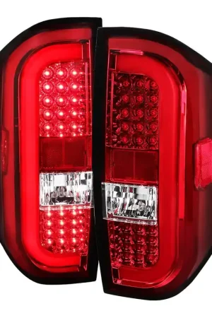 Limited Edition Spec-D Red LED Tail Lights w/ Sequential Turn Signal SPE LT-TUN14RLED-SQ-TM