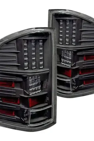 Winjet LED TAIL LIGHTS-GLOSS BLACK / CLEAR HKMR CTWJ-0067-GBC Original