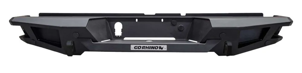 Authentic Go Rhino 28171T BR20 Rear Replacement Bumper Black For GMC Sierra 1500