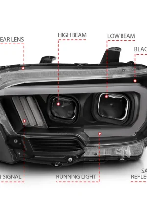 ANZO USA Projector Headlights ZUKT 111396 New Release