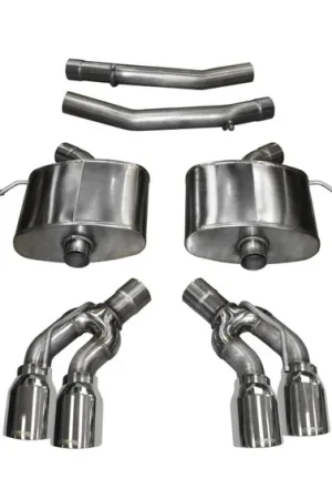 Corsa Performance Exhaust 2.75" Axle-Back Dual Rear Exit with Twin 4.0" Polished Pro-Series Tips COR 14358 Fan Favorite