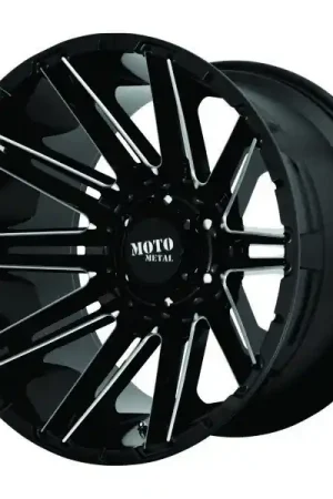 Special Discount Moto Metal Wheels Kraken MO998 Gloss Black Milled 20x9 0mm Offset 6x135
