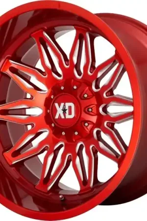 XD Series Wheels Gunner XD859 Candy Red Milled 20x10 -18mm Offset 6x135,6x139.7 (6x5.5) Low Price