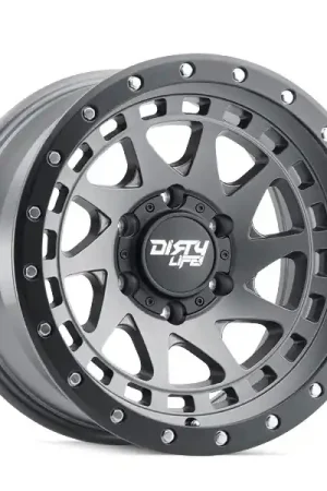 DirtyLife Wheels Enigma Pro 9311 Satin Graphite with Black Lip 17x9 -12mm Offset 5x127 (5x5) 2007-2026 Jeep Wrangler / Gladiator Best Price