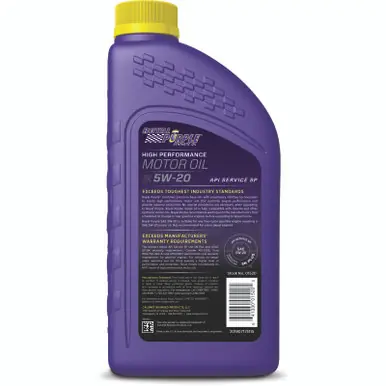 Last Chance Royal Purple Premium Synthetic High Performance Multi-Grade 5W-20 Motor Oil - 1 Quart - 06520