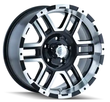 Next Day Delivery ION Type 179 16x8 / 8x165.1 BP / 10mm Offset / 130.8mm Hub Black/Machined Wheel - 179-6881B