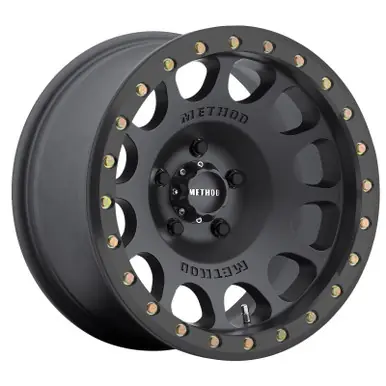 Direct From Manufacturer Method MR105 Beadlock 17x9 -38mm Offset 5x5 71.5mm CB Matte Black w/BH-H24125 Wheel - MR10579050538B