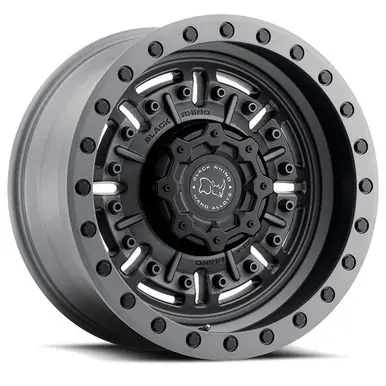 Black Rhino ABRAMS 17X8.5 6X139 +0 TEXTURED MATTE GUNMETAL Warranty Included
