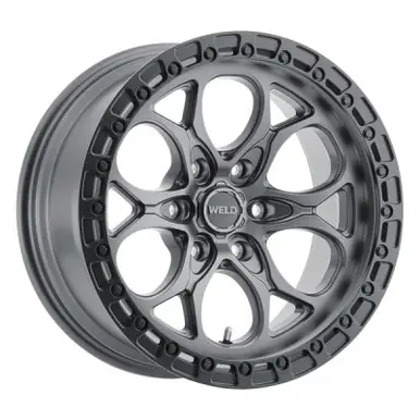 Weld 17x9 Ledge 6 6x135 ET-12 BS 4.50 Satin GUN / Satin BLK Ring 87.1 - W10779089450 Special Offer