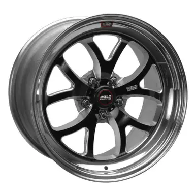 Markdown Weld S76 18x9 / 5x4.75 BP / 5.7in. BS Black Wheel (Medium Pad) - Non-Beadlock - 76MB8090B57A