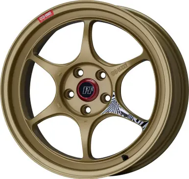 Budget Enkei PF06 18x8.5in 5x114.3 BP 34mm Offset 75mm Bore Gold Wheel - 545-885-6534GG