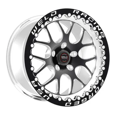 Special Offer Weld S77 HD 17x9 / 6x5 BP / 5.9in BS Black Wheel (HD Low Pad) - Black Single Beadlock MT - 77LB7090X59F